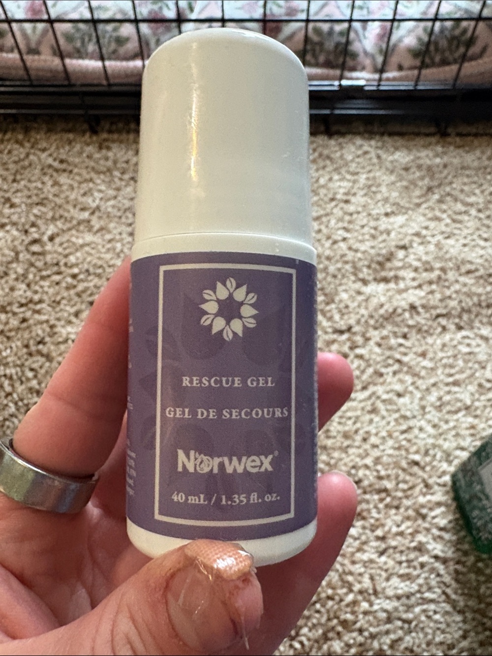 Norwex Rescue Gel - Lavender and White Roll-On